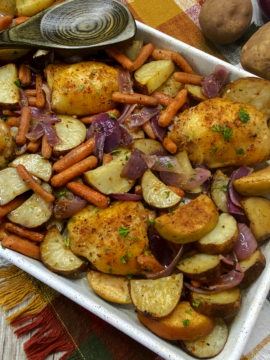 Apple Chicken Sheet Pan Dinner