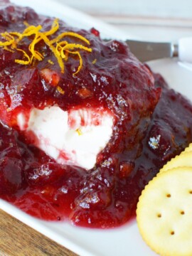 Cranberry Orange Cream Cheese Appetizer Dip