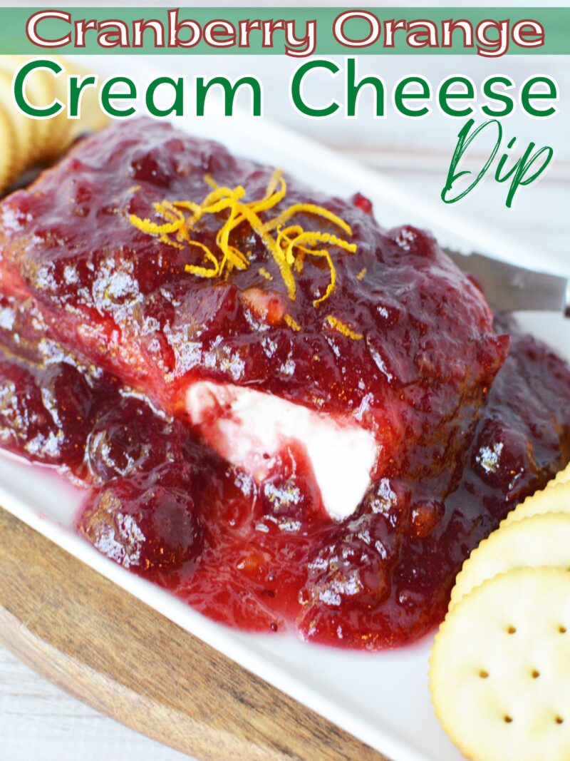 The perfect easy Christmas appetizer, everyone loves this Cranberry Orange Cream Cheese Dip.