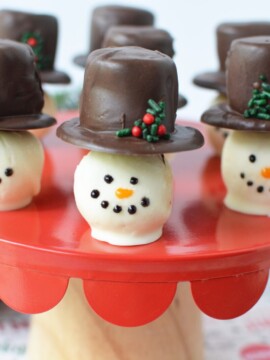 Christmas Snowman Truffles Dessert