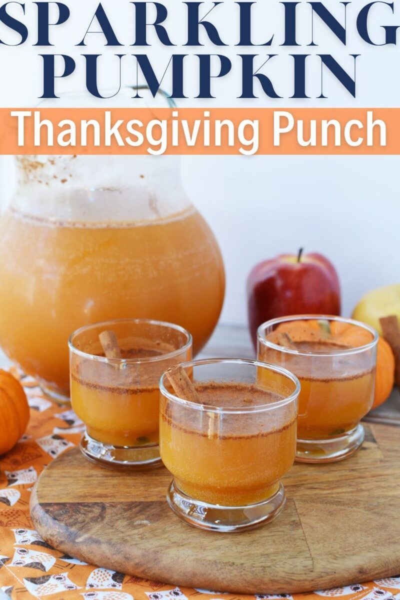 How to make a sparkling Pumpkin Thanksgiving Punch with Prosecco.