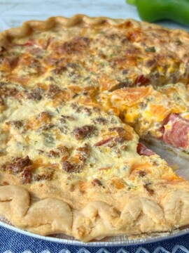 Sausage Poblano Quiche Recipe