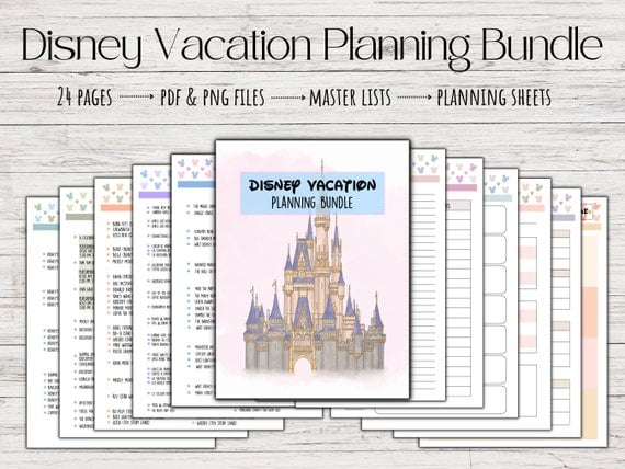 Image for WDW Vacation Planning Printable (Etsy)