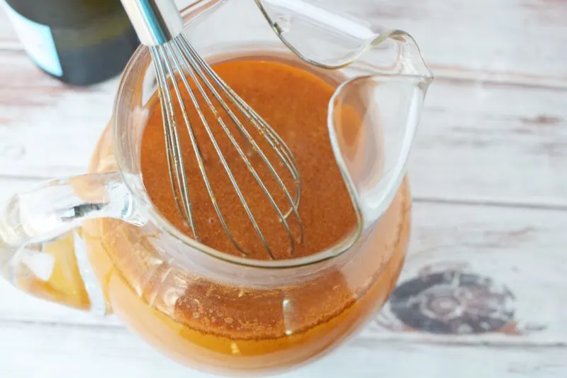 mix it all together by using a whisk