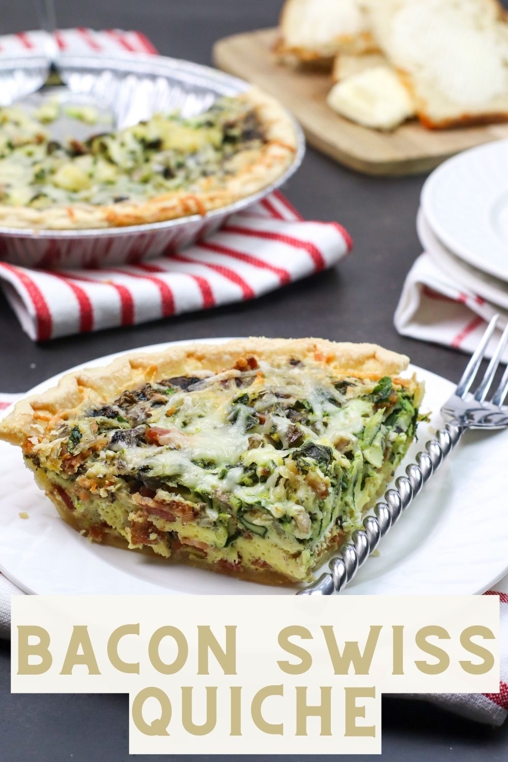 Easy Bacon Swiss Quiche