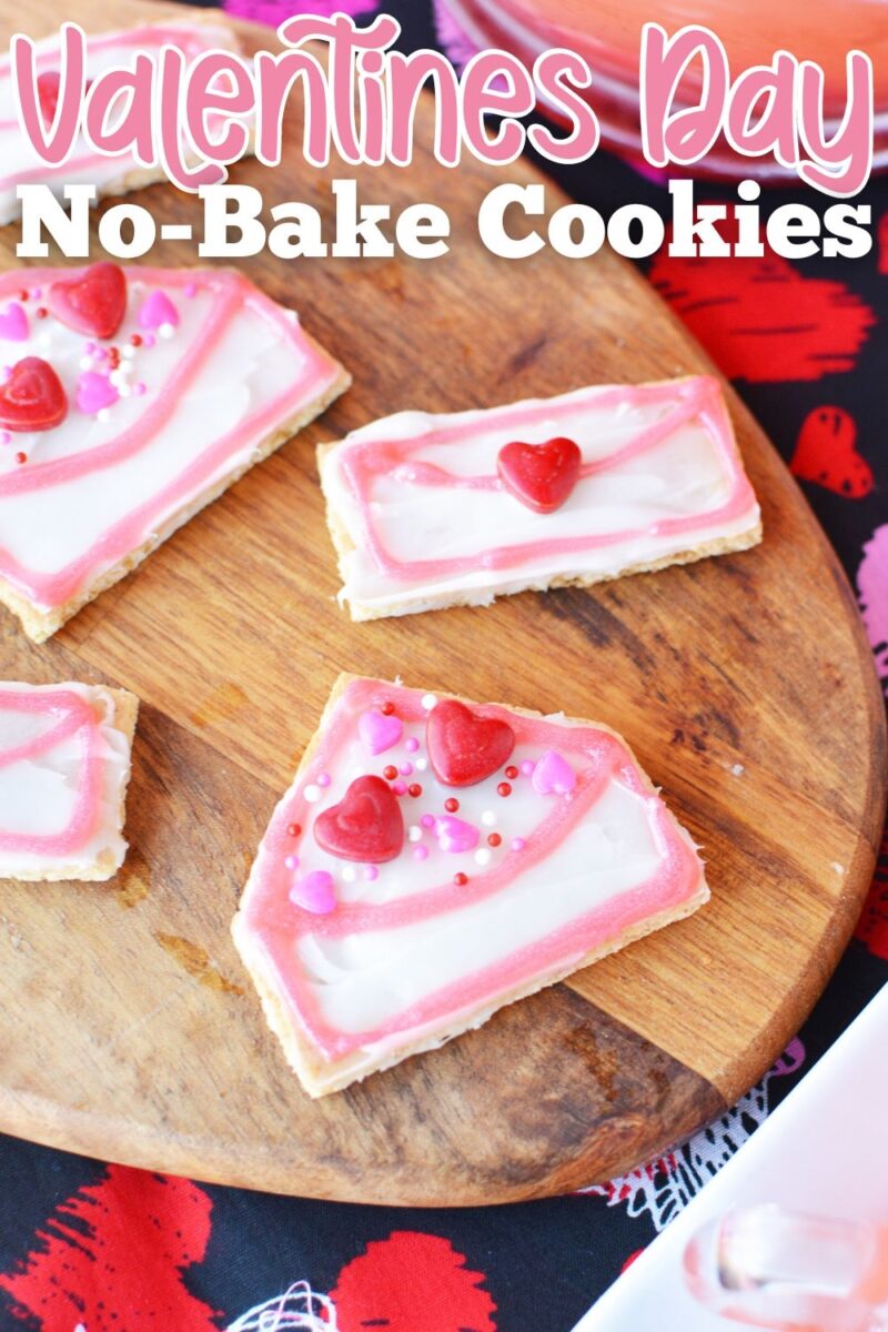 These No-Bake Valentine's Day Cookies are super simple and cute!