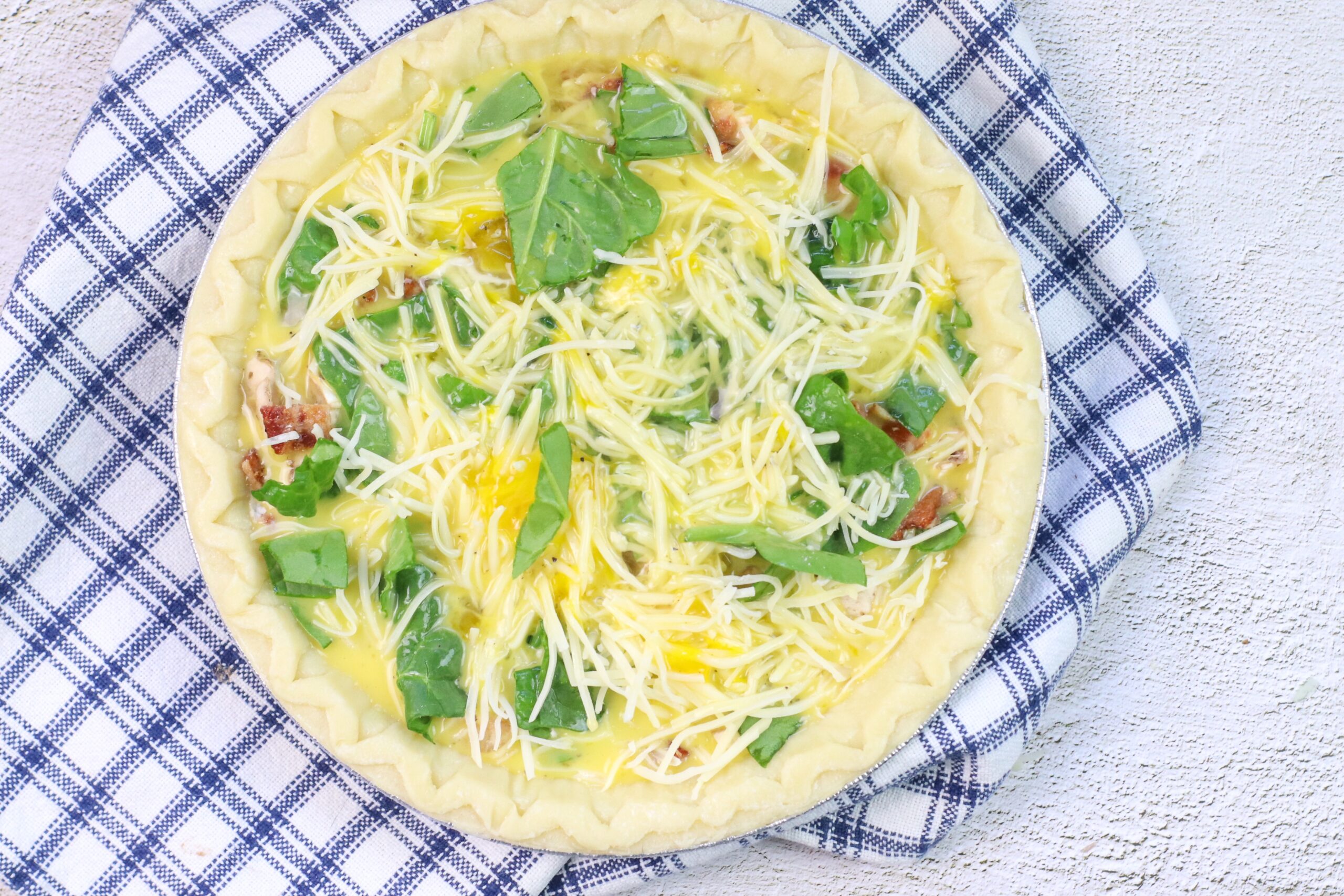 Easy Bacon Swiss Quiche
