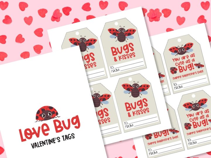 FREE Printable Love Bug Valentines PDF