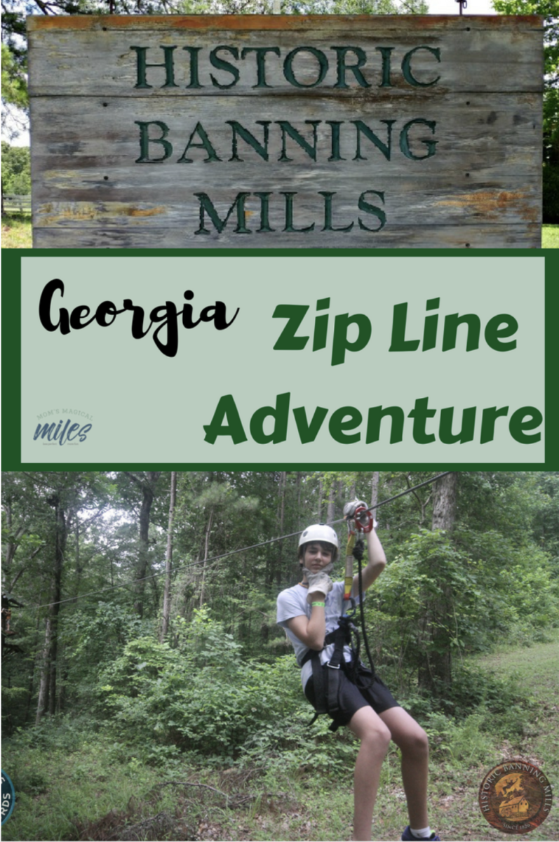 Tips for historic banning mills zip line course with kids.