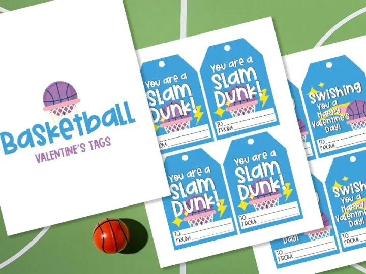Free Basketball Valentines Day Cards PDF