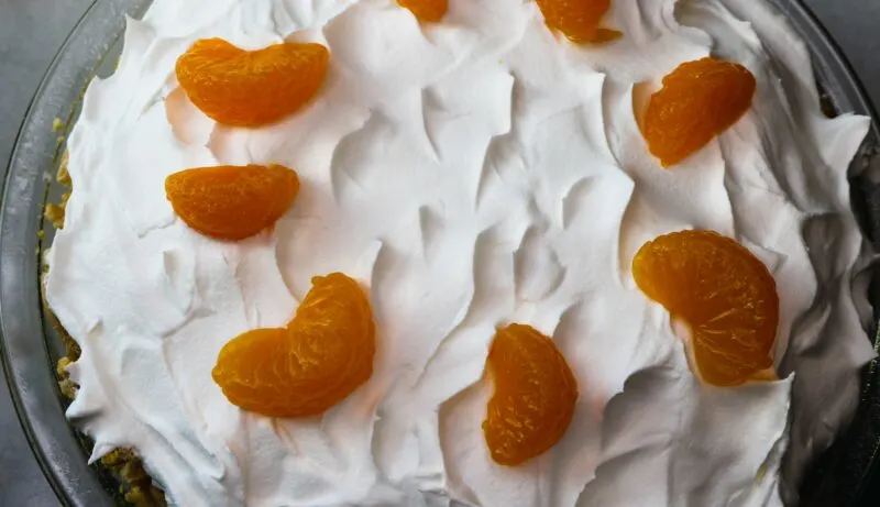 No bake orange mandarin pie