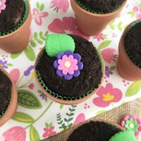 Chocolate Flower Pot Cupcake Recipe