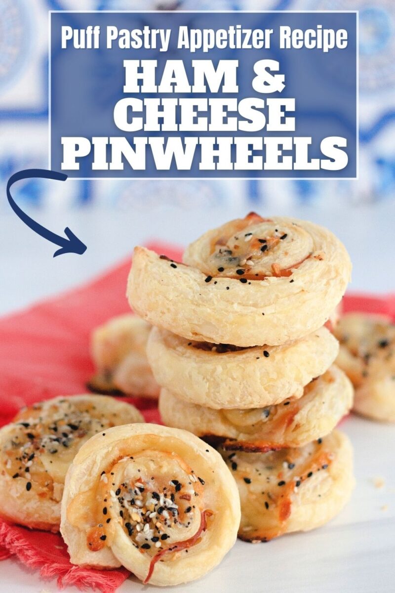 These delicious Ham & Cheese Pinwheels are a great appetizer for any occasion.