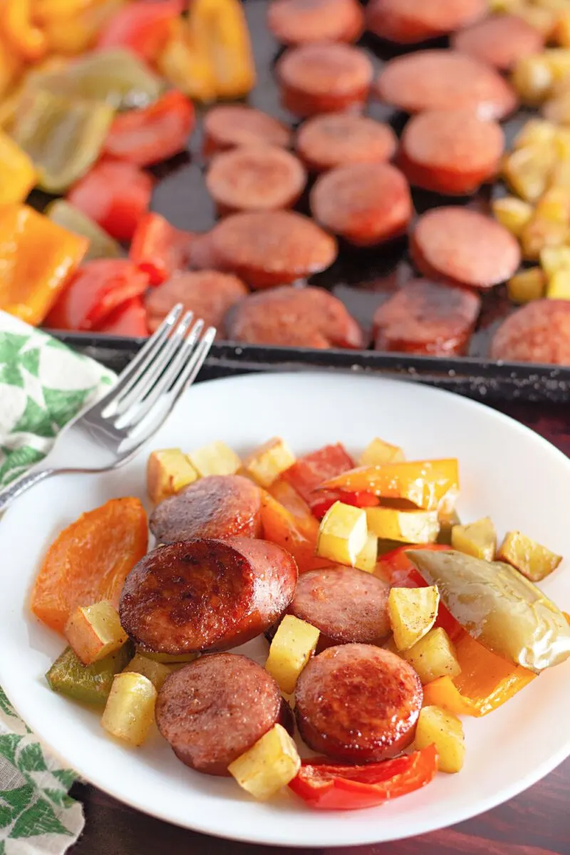 Sheet Pan Sausage & Veggies Dinner Recipe