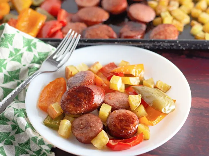 Sheet Pan Sausage & Veggies Family Dinner Recipe