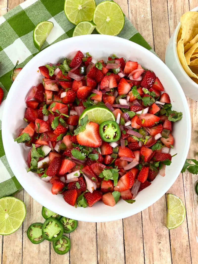 How to make Strawberry Salsa from scratch.