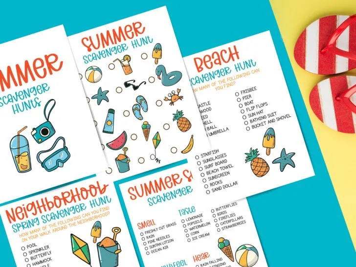 Free Printable Summer Scavenger Hunts For Kids