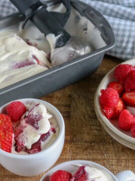 Easy No Churn Strawberry Ice Cream Recipe