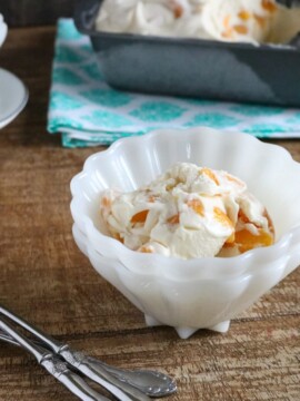 No Churn Peach Ice Cream recipe