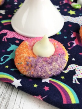 Rainbow Kiss Cookies Recipe
