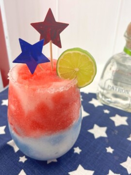 Red White and Blue Frozen Margarita Recipe