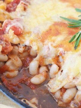 Cheesy Italian Baked Beans Recipe