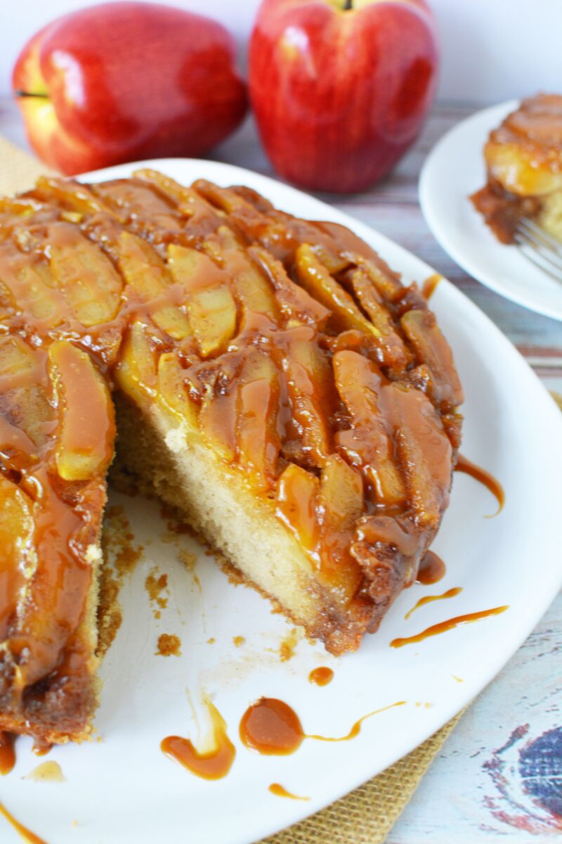 Caramel Apple Upside Down Cake Recipe