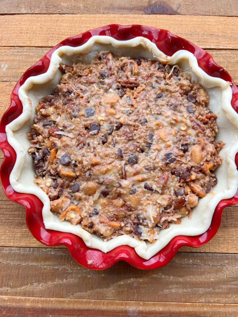 Pie ready for baking