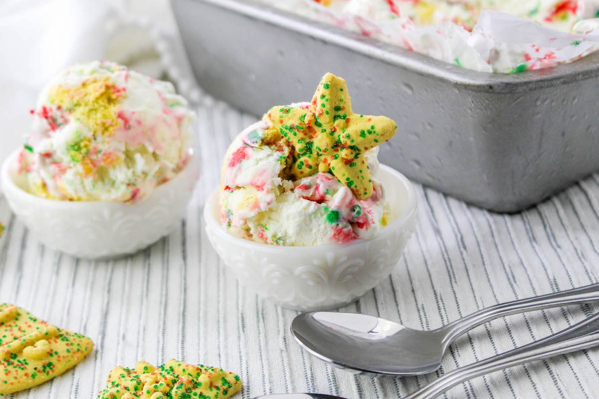 Copycat Blue Bell Christmas Cookies Ice Cream