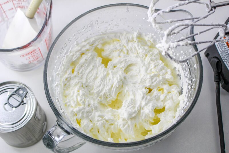 Beating heavy cream with electric mixer