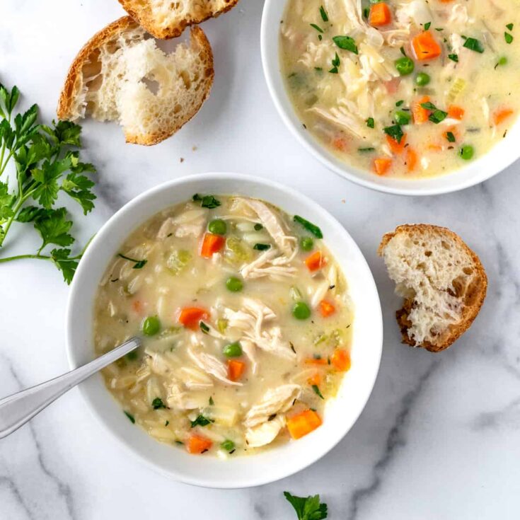 Image for Creamy Orzo Chicken Soup