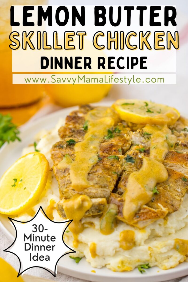 This Lemon Butter Chicken recipe is the perfect zesty family dinner to make!