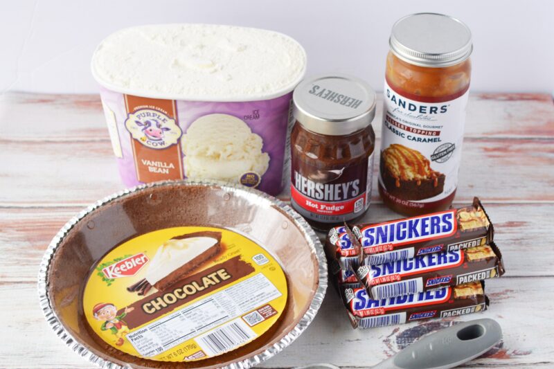 Snickers Ice Cream Pie Ingredients