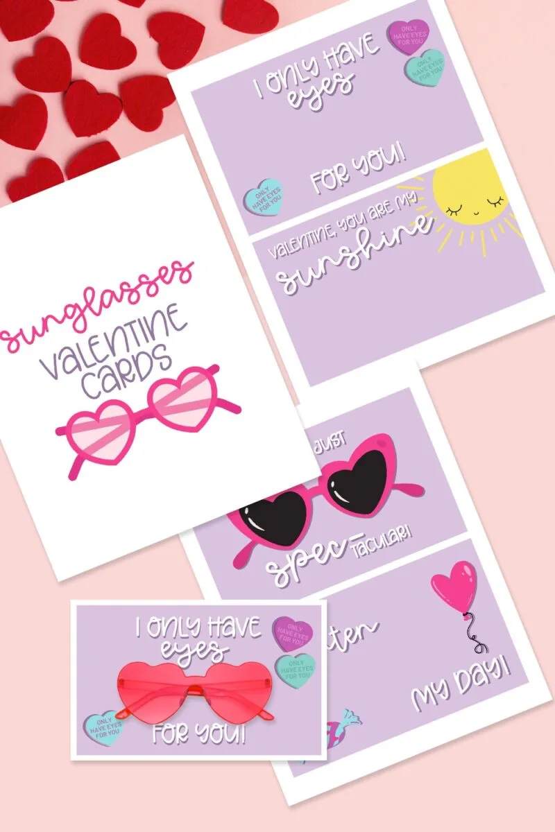 Free Printable Sunglasses Valentine Cards For Kids