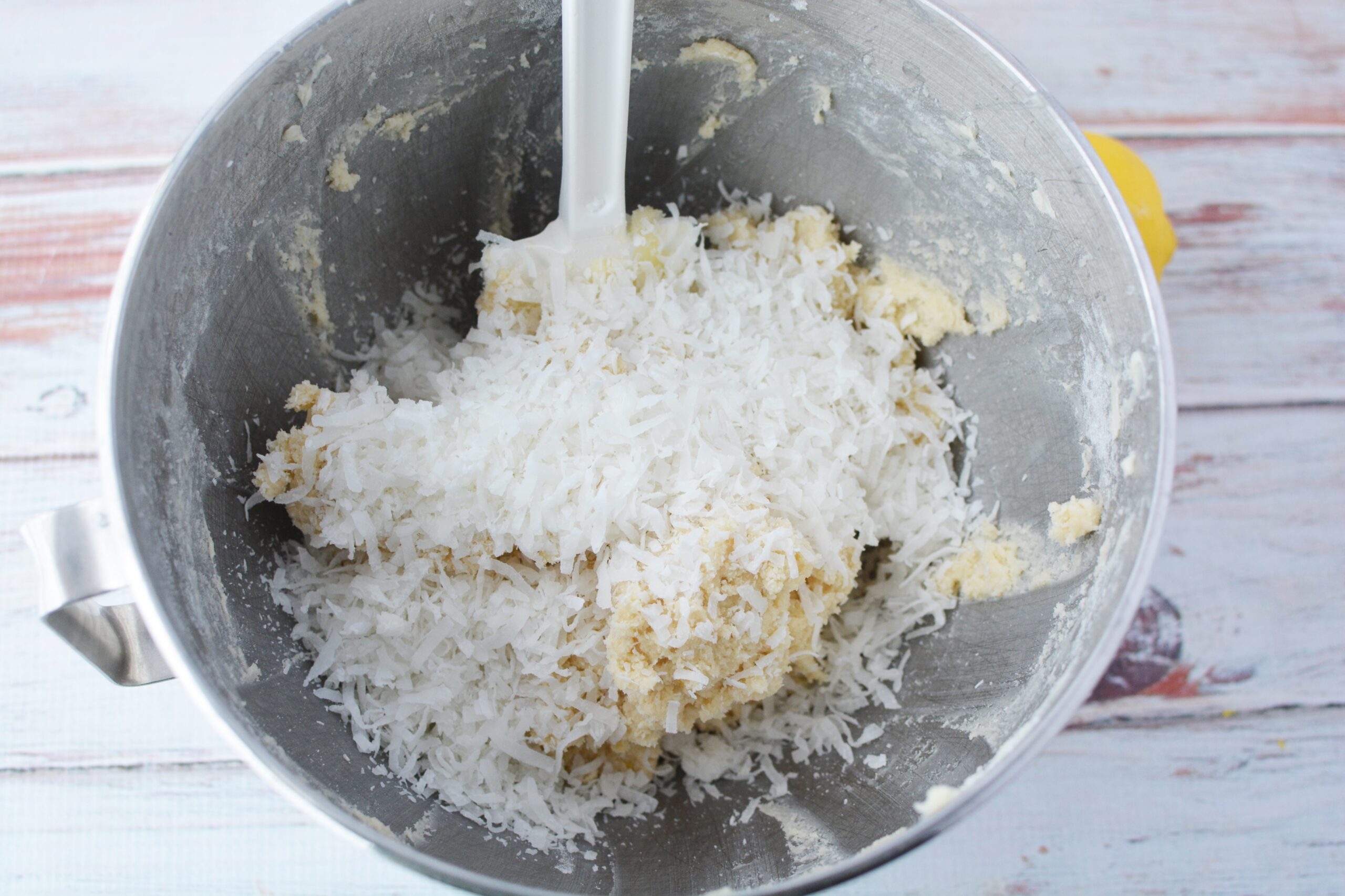 Lemon Coconut Snowball Cookies