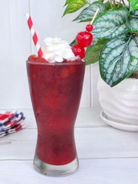 Cherry Rum Cola Slush Cocktail Recipe