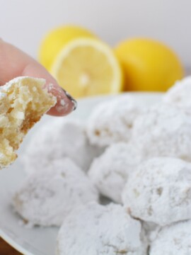 Lemon Coconut Snowball Cookie Recipe