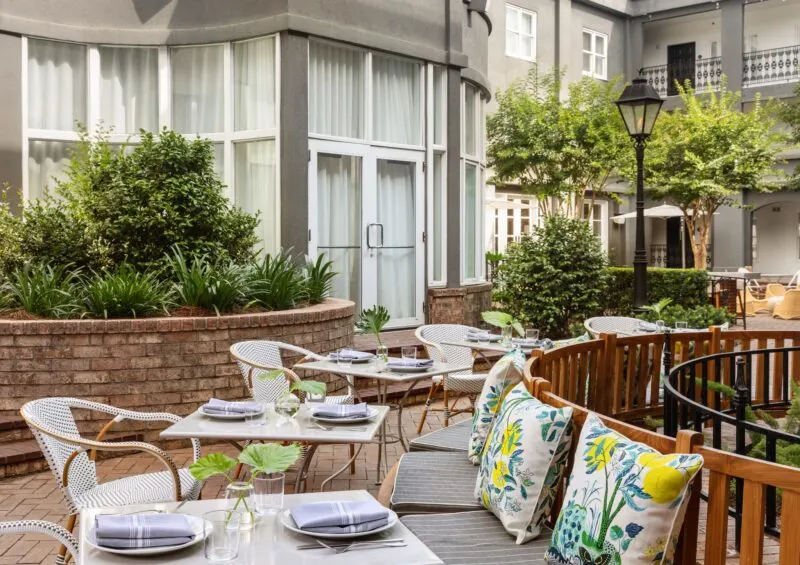 Secret garden at The Brice