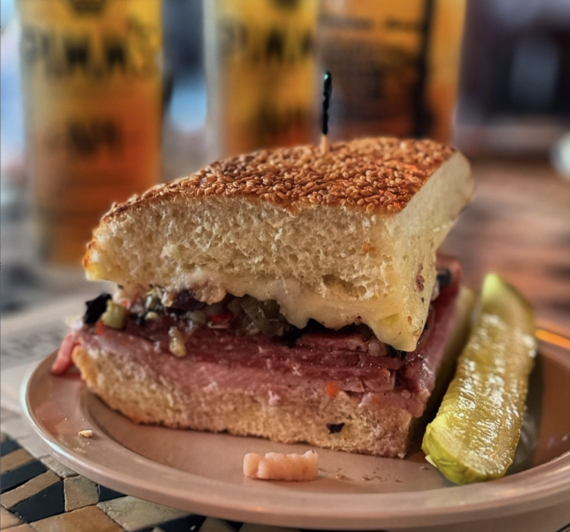 Napoleon House has the best Mouffelata sandwich