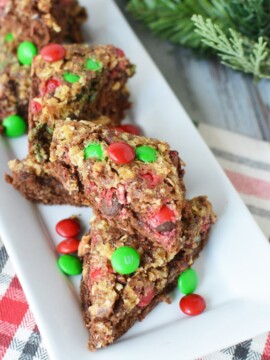 Christmas M&M Brownie Recipe