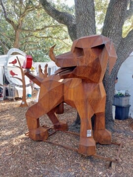 Dog Sculpture at Arts fEST