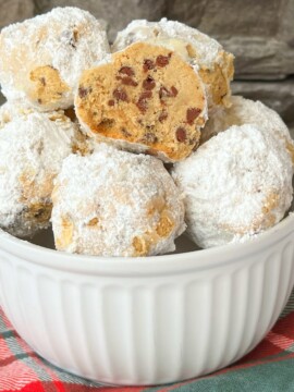 Peanut Butter Chocolate Chip Snowball Cookie Recipe