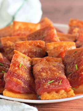 Brown Sugar Bacon Crackers appetizer