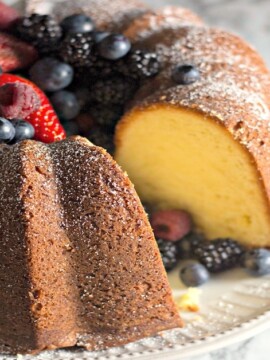 Cream Cheese Pound Cake Recipe