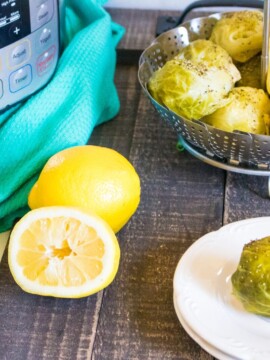 Instant Pot Lemon Pepper Brussel Sprouts Recipe