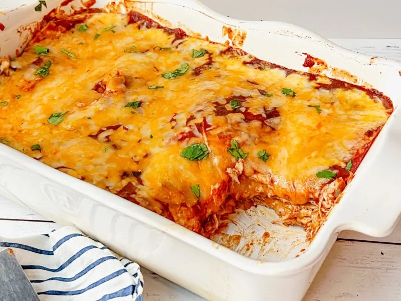 Mole Chicken Enchilada Casserole Recipe
