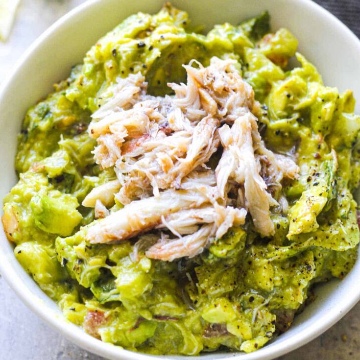 Image for Crab guacamole dip