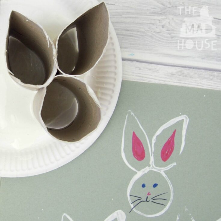 Image for Recycled Toilet Roll Easter Bunny Stamp
