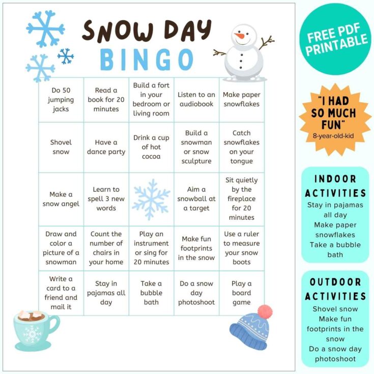 Image for Snow Day Bingo Activity