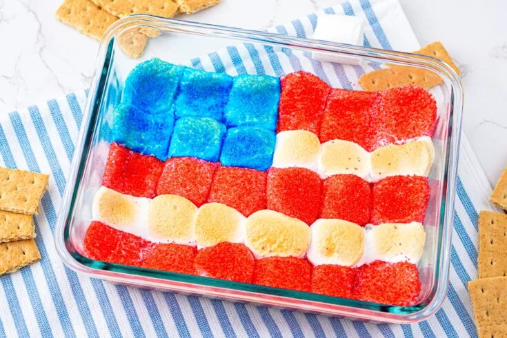 Red, White and Blue Flag S'mores Dip Recipe